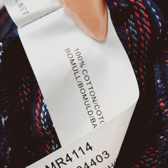 Moon River Smocked Tiered Off Shoulder Mini Dress XS Peasant Red White Blue Boho - Picture 8 of 11